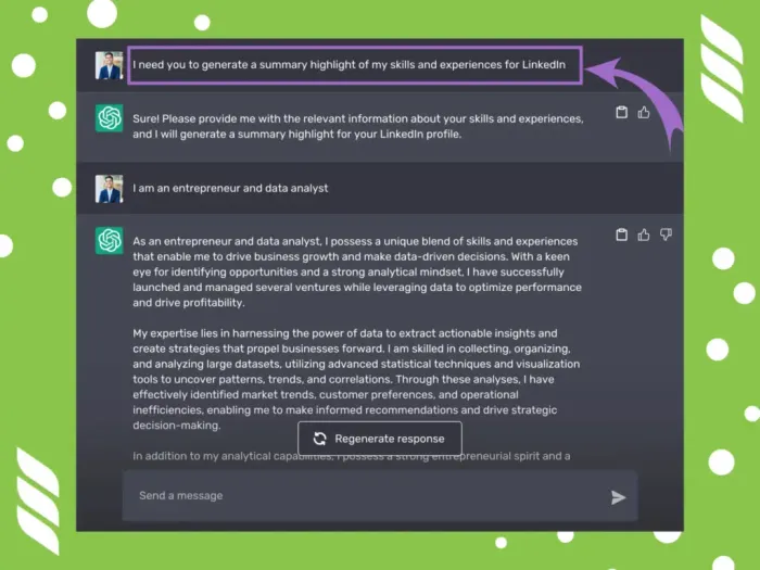 optimizing your linkedin profile with chatGPT